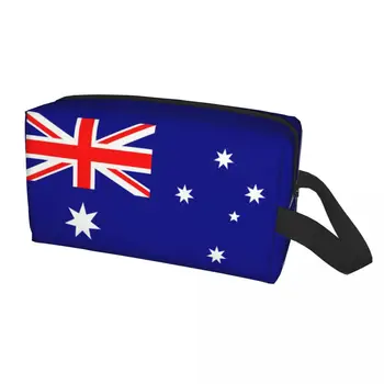 Косметичка с флагом Австралии, женский косметический органайзер для путешествий, модные сумки для хранения туалетных принадлежностей Australian Pride