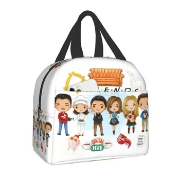 Классическое телешоу Friends Изолированная сумка для ланча для женщин, водонепроницаемый Термосумка-холодильник, сумка для ланча, для работы в офисе, для школьного пикника, коробка для Бенто