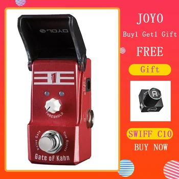 JOYO JF-324 Гитарные Педали Gate of Kahn Шумоподавляющая Мини-Педаль Эффектов для Электрической бас-Гитары с Защитой Ручки Уменьшает Дополнительный Шум