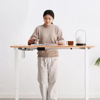 Рабочий стол из массива дерева электрический подъемный стол верстак офисный компьютерный стол стоячий стол
