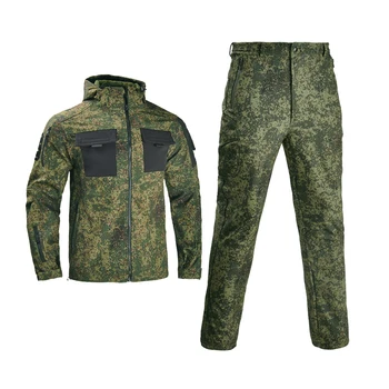 Униформа HAN WILD Soft Shell, теплая флисовая тактическая куртка и брюки, Походная парка, водонепроницаемая куртка, одежда для охоты
