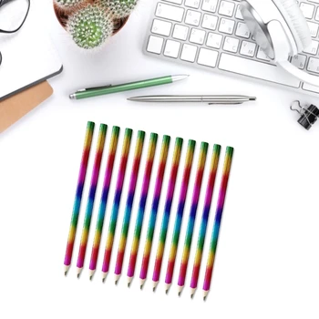 Цветные карандаши 4 в 1 Цветные радужные карандаши для студентов, наборы деревянных карандашей с толстыми стержнями для раскрашивания, рисования эскизов