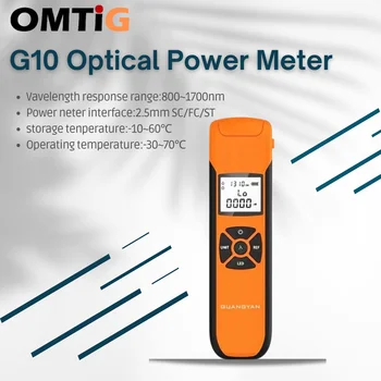 OMTiG Оптический Измеритель Мощности G10 Высокоточная Перезаряжаемая Батарея FTTH Волоконно-Оптический Измеритель Мощности Со Вспышкой OPM FC/SC/ST