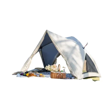 3-4 Человека Быстро открывают палатку Складной зонт для кемпинга на открытом воздухе Защита от ветра и солнца Пляжная Полностью автоматическая палатка