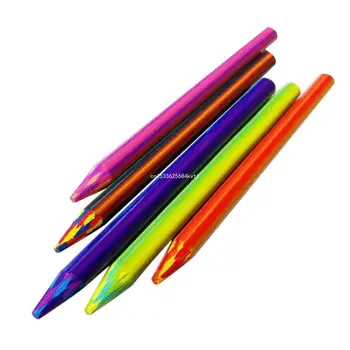Цветные заправки, Радужный карандаш для рисования, Раскрашивающий Карандаши для взрослых и детей, 5 шт.