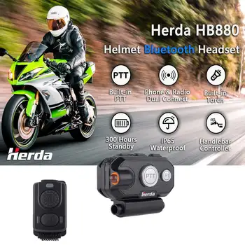 портативная Рация Высокого Качества HB880 Accesorios Moto Мотоциклетный Шлем Гарнитура Беспроводные Наушники Bluetooth USB Гарнитура Шлем
