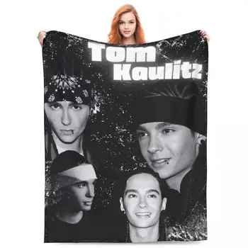 Рекламные одеяла Tokio Hotel Tom Kaulitz, флисовые покрывала для постельного белья Relax Warm для автомобильного коврика