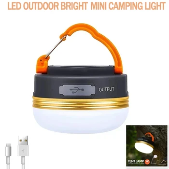 10 Вт Светодиодный фонарь для кемпинга, светильник для палатки, 1800 мАч, портативный фонарь для кемпинга, ночной подвесной USB Перезаряжаемый Аварийный фонарь