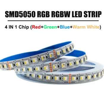 12V 24V SMD5050 RGBW RGBWW Rgb светодиодная лента 4 цвета в 1 светодиодном чипе 60/84/96 светодиодов IP67Waterproof светодиодные ленты для декора спальни