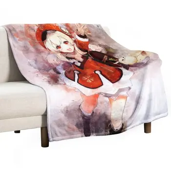 Плед Genshin Impact - Klee, роскошное утепленное одеяло, Полярное одеяло, роскошное пледовое одеяло, роскошное брендовое одеяло
