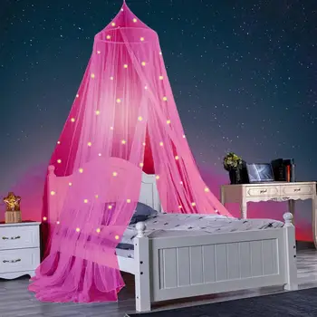 1 комплект Удобный балдахин для кровати романтическая защита моющиеся девушки звезды декор балдахина для кровати