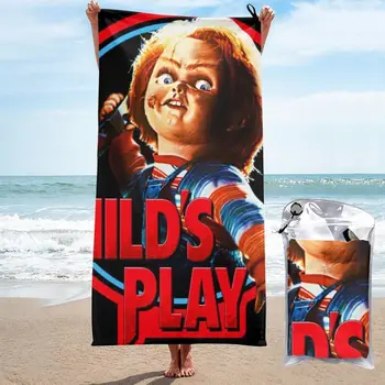 Быстросохнущее Полотенце Chucky Большое Гладкое Пляжное Полотенце Пляжное Одеяло