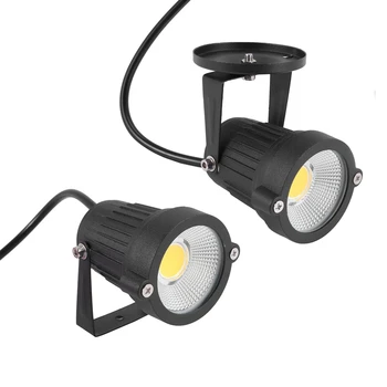 2X COB 3W 12V светодиодный фонарь для газона Водонепроницаемый светодиодный прожектор Садовый светильник Наружный прожектор (без опор, теплых цветов)